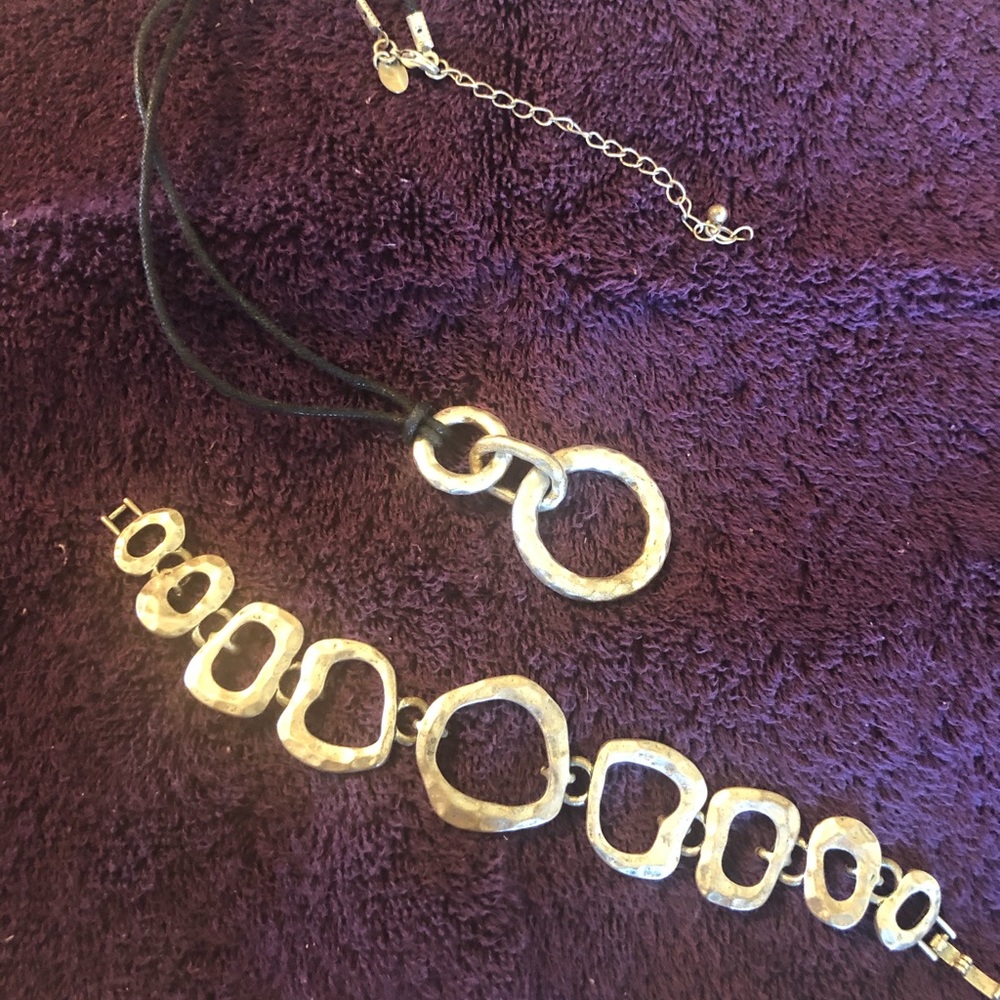 Lia Sophia necklace / bracelet set - Picture 4 of 4